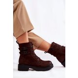 Boto Women's Suede Warm Boots Brown Silvor | shoptok.hr