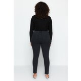Trendyol Curve Anthracite High Waist Flexible Skinny Jeans | Shoptok.si