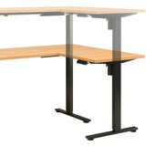 MID.YOU PISALNA MIZA kovina, leseni material črna, barve hrasta | Shoptok.si