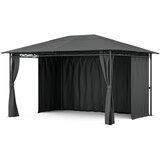Blumfeldt Gazebo Mondo 3x4 s kovinskim okvirjem in 4 stranskimi stenami | Shoptok.si