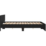  Okvir za krevet s uzglavljem crni 160x200 cm | Eponuda.com