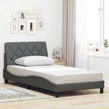 vidaXL Posteljni okvir brez vzmetnice temno siv 100x200 cm blago Cene