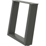  Noge za klubsko mizico v obliki črke U 2 kosa antracit 50 x (42-43) cm jeklo, (22123635) | Shoptok.si