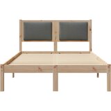  Krevetna konstrukcija s uzglavljem Tamno siva 120 x 200 cm | shoptok.hr
