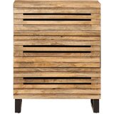  Komoda 2 kosa 60x34x75 cm trden robusten mangov les | Shoptok.si