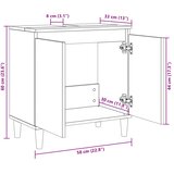 Ormarić za umivaonik boja hrasta sonome 58 x 33 x 60 cm drveni | shoptok.hr