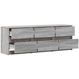 TV ormarić s LED svjetlima boja hrasta 140x34x50 cm drveni | shoptok.hr