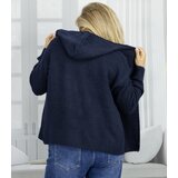 Pri Short unzipped hooded cardigan sweater with zipper NORA | Shoptok.si
