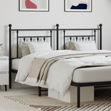 vidaXL Kovinsko posteljno vzglavje črno 160 cm Cene