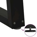 vidaXL Noge za blagovaonski stol V-oblik 2 kom crne 70x(42-43,3) cm | shoptok.hr