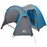 vidaXL Šotor z dome s streho s shranjevanjem z odzračevanjem zraka Modra 384 x 254 x 170 cm | Shoptok.si