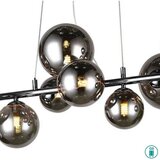 Wofi 6014.10.24.9000 - led luster na sajli villa 10xG9/3W/230V crna/hrom | Eponuda.com