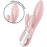 SATISFYER AIR Pump Bunny 3 - napihljiv vibrator (roza) | Shoptok.si