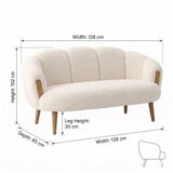 Atelier Del Sofa sofa dvosed star cream | Eponuda.com