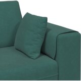 vidaXL Baršunasta sofa s jastukom s jastukom Tamnozelena 208 cm Baršun | shoptok.hr