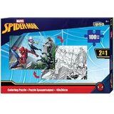 Luna Spider-Man 2 u 1 puzzle i bojanka - 100kom | shoptok.hr