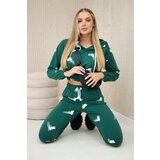 Kesi marka niezdefiniowana Set with printed pistols dark green | Shoptok.si