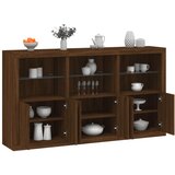 vidaXL Komoda s LED svjetlima boja smeđeg hrasta 181 5x37x100 cm Cijene