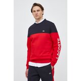 Lacoste Dukserica za muškarce, boja: crvena, s uzorkom | shoptok.hr
