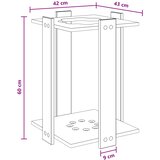  Stalak za bilijarske cueve Konstruirano drvo 42 x 43 x 60 cm | shoptok.hr