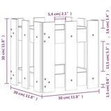  Vrtna sadilica s izgledom ograde 30x30x30 cm masivna duglazije | shoptok.hr