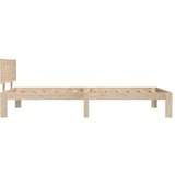  Posteljni okvir iz trdne borovine 100x200 cm, (20644022) | Shoptok.si