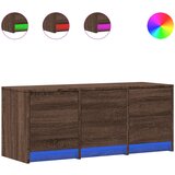 Maison Chic TV omarica - TV stojalo - Televizijska omarica LED rjavi hrast 97x34x40 cm inženirski les, (21701526) | Shoptok.si
