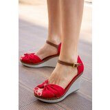 Fox Shoes Red Women's Wedge Heeled Shoes Cene