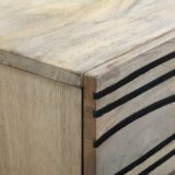 vidaXL Posteljne mize s predalom Bela in črna 50 x 33 x 60 cm | Shoptok.si