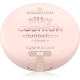 Essence silky CUSHION FOUNDATION tekoči puder v gobici s srednjo prekrivnostjo odtenek 100 12 g Cene