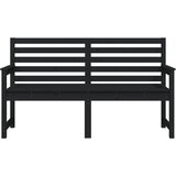  Vrtna klupa crna 159,5x48x91,5 cm od masivne borovine Slike