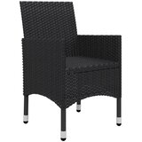  3-dijelni vrtni blagovaonski set crni | shoptok.hr