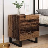  Noćni ormar 2 pcs Stari drvo i crna 40 x 35 x 47,5 cm | shoptok.hr