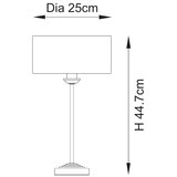  Endon 110728 - Stona lampa HIGHCLERE 1xE14/7W/230V bež/mesing | Eponuda.com