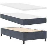  Krevet s opruga kutije Tamno siva 190 x 90 cm Baršun | shoptok.hr