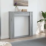vidaXL Okvir za kamin siva sonoma 100x20x100 cm inženirski les | Shoptok.si