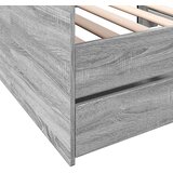 Dnevni krevet s ladicama bez madraca siva boja hrasta 100x200cm | shoptok.hr