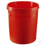 Korpa za otpatke 18l, okrugla plastična crvena 05KD02D