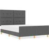 Postelja Temno Siva 140x190 cm Tekstil, (22049484) | Shoptok.si
