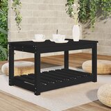  Vrtni stol crni 82,5 x 50,5 x 45 cm od masivne borovine | shoptok.hr