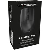 LC-Power mouse usb wireless LC-M722BW optical compact 2.4GHz wireless 1600dp iblack Cene