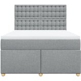  Krevet box spring s madracem svjetlosiva 160x200 cm tkanina | shoptok.hr