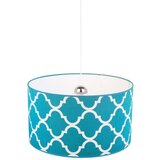  Duolla - Luster na sajli MAROKO 1xE27/40W/230V prečnik 45 cm tirkizna/bela | Eponuda.com