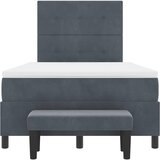  Krevet s opruga kutije Tamno siva 200 x 120 cm Baršun | shoptok.hr