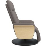  Masažni naslanjač z naslonjalom za noge taupe blago, (20920887) | Shoptok.si