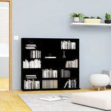 vidaXL Omarica za CD plošče črna 102x23x89,5 cm iverna plošča Cene
