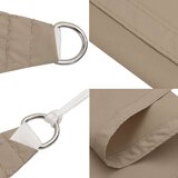 vidaXL Senčno jadro oksford blago kvadratno 2x2 m taupe | Shoptok.si