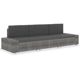  Modularni trosjed od poliratana sivi | shoptok.hr