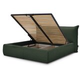 Bobochic Paris Temno zelena oblazinjena zakonska postelja s prostorom za shranjevanje z letvenim dnom 160x200 cm Jade – | Shoptok.si