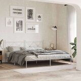 vidaXL metalni okvir za krevet s uzglavljem bijeli 180x200 cm | shoptok.hr